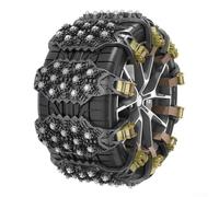 Honseadek Chaînes à neige pour pneus de voiture pour l'hiver et l'extérieur, ceinture de câble antidérapante avec construction en acier, dispositif de traction des roues pour glace, boue et (noir)