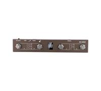 Honseadek Chocolate Plus Manette de pied sans fil avec 4 interrupteurs à pied, support USB, batterie rechargeable 300 mAh, construction en métal (marron)