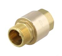 Honseadek Clapet anti-retour en laiton unidirectionnel pour prévention du refoulement femelle filetage mâle raccord de canalisation pour carburant, air, huile, gaz 1/2", 3/4", 1,5 MPA, pression