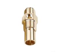 Honseadek Clapet anti-retour fileté mâle G3/8 pour réservoir de compresseur d'air avec filetage de compression G1/2 en laiton zinc, port de déchargement (laiton)