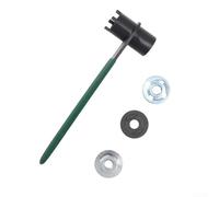 Honseadek Clé de réglage à quatre griffes pour meuleuse d'angle avec plaque de pression, outil en métal conçu pour un retrait rapide de la plaque et une manipulation fiable du couple