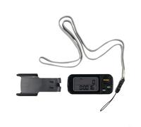 Honseadek Clip électronique 30 jours de marche + suivi de fitness avec mémoire de pas, mesure des calories, cordon de mesure, distance, taille, podomètre, plus pour inclus Noir