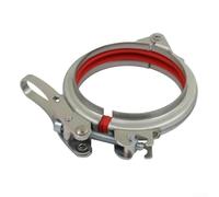 Honseadek Collier de serrage robuste en acier galvanisé avec doublure en caoutchouc antirouille réglable pour raccords de plomberie et climatisation sécurisés (125)