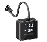 Honseadek Compresseur d'air portable pour pneus de voiture - Gonfleur de pneu 150 PSI avec écran LCD, batterie 6000 mAh, lumière LED et deux options pour voitures, vélos, et plus encore (A)