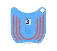 Honseadek Compteur de golf mécanique de poche avec chaîne de fixation pour ceinture à gants, fonctionnement à une main, léger (bleu)