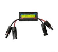 Honseadek Compteur de puissance pour avion 150 A 200 A, testeur solaire, analyseur de courant haute tension, compatible avec connecteur photovoltaïque, rétroéclairage à écran LCD (jaune 200 A)