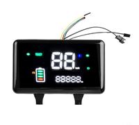 Honseadek Compteur de vitesse électrique pour vélo avec affichage LED pour vélos électriques 48 V-72 V et scooter - Compteur numérique avec détection de vitesse de ligne de phase et
