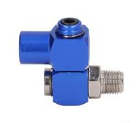 Honseadek Connecteur à 360 ° pour tuyau d'air avec raccord pivotant de 150 psi pour acier trempé CNC et ligne en aluminium, accessoire de gadget pneumatique rotatif anodisé à l'air pour outils