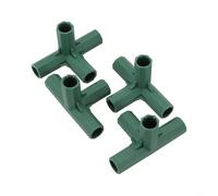 Honseadek Connecteurs de structure en plastique pour cadre de serre, diamètre intérieur de 16 à 17 mm, raccords de tuyaux en polypropylène compatibles avec tubes métalliques en PVC, étagères de jardin