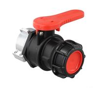 Honseadek Conteneurs de stockage d'eau Tambours barils en plastique robinet connecteur S62x6 filetage pour réservoir IBC adaptateur robinet à boisseau sphérique DN40 62 mm Valve de sortie pour