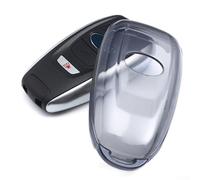 Honseadek Coque de clé de voiture noire transparente pour ester 2015-2024, coque de clé pour Impreza XV Outback Ascent Legacy BRZ WRX GR86 Bouton poussoir de démarrage,