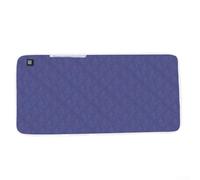 Honseadek Coussin chauffant rechargeable 5 V avec élément chauffant en graphène, 3 vitesses réglables, chaleur à quatre zones pour le dos et les cuisses, USB (bleu marine, 45 x 90 cm)