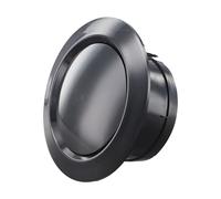 Honseadek Couvercle de ventilation rond en ABS pour grille d'aération au plafond pour maison, salon, cuisine, bureau, sortie de ventilateur en ligne, noir (125 mm)