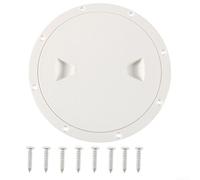 Honseadek Couverture de trappe d'inspection ronde marine en ABS anti-corrosion avec design à visser pour bateau yacht en blanc 10,2 cm, 15,2 cm, 20,3 cm disponible