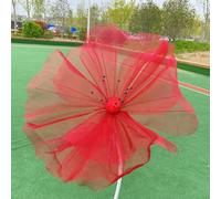 Honseadek Décoration de fête blanche pour mariage, rose et rouge, diamètre simulé pour champagne, 40 cm, grandes fleurs en tissu de soie (rouge)