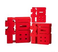 Honseadek Décoration de table en feutre pour le Nouvel An chinois | Lot de 3 rouges classiques, artisanat de qualité, pour le festival du printemps 2026, décoration de salon
