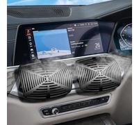 Honseadek Déflecteur d'aération de voiture, guide du flux d'air rétractable pour contrôle de direction à 360°, pare-brise réglable pour prise CA de voiture, matériau ABS noir (grand)