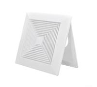 Honseadek Diffuseur carré de climatiseur en ABS, couvercle d'aération de plafond, panneau de sortie anti-air blanc pour contrôle du flux d'air CVC (100)