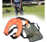 Honseadek Double bandoulière pour tondeuse à gazon avec verrouillage de sécurité, harnais confortable en nylon et coton pour arbre d'entraînement de débroussailleuse, compatible avec Fuxtec FX-MS152