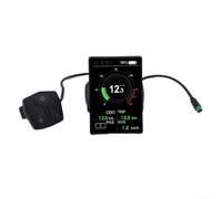 Honseadek Écran de vélo EB04 couleur IPS avec lumière du soleil pour moteur à entraînement moyen, écran de vélo étanche IP67 de 3,5 pouces avec application et type C