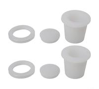 Honseadek Ensemble d'accessoires en silicone pour trous de stabilité pour table de patio avec trous de 564 cm, solution anti-oscillation améliorée pour tables d'extérieur (blanc)