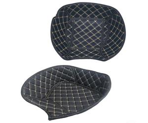 Honseadek Ensemble de tapis de coffre de moto pour SHAD SH29 Top Case et 23/36 Latéraux - Ajustement personnalisé - Coussins supérieurs et inférieurs en polyuréthane avec antidérapant pour - Noir