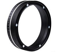 Honseadek Entonnoir magnétique en alliage d'aluminium avec anneau de dosage pour café, accessoire anti-déversement de style italien compatible avec machines à expresso et cafetières à moka (58 mm