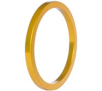 Honseadek Entretoise de casque de vélo en alliage d'aluminium de 3,8 cm pour VTT, vélo de route, réglage de la fourche de précision, usiné CNC, léger, plusieurs tailles de couleurs (doré - 3 mm)