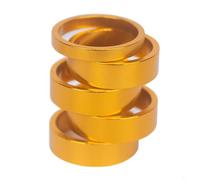Honseadek Entretoises de casque de vélo en aluminium 28,6 mm, kit de cales de tige de fourche de vélo de route, ajusteurs de hauteur de 5 mm et 10 mm, rondelles de fourche avant en alliage anodisé