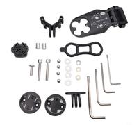 Honseadek Extension de support d'ordinateur de vélo en alliage d'aluminium | Support de vélo réglable à 135° pour GPS Garmin Bryton pour œil de chat pour igpsport, feu avant intégré
