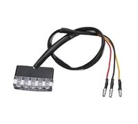 Honseadek Feu arrière LED pour moto 12 V compatible avec la plupart des vélos, scooters, vélos de plage, tricycles - Noir, 38 x 24 x 10 mm avec fil de 30 cm