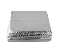Honseadek Feuille d'isolation de radiateur - 5 m x 60 cm - Feuille réfléchissante double face en aluminium - Pour isolation murale derrière radiateurs (avec autocollants)