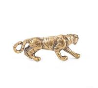 Honseadek Figurine en laiton | Décoration vintage en laiton massif Roi des Bêtes | Accessoires de décoration pour la maison et le jardin | Compatible avec les intérieurs sur le thème du tigre