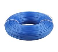 Honseadek Fil de débroussailleuse à faible bruit 100 m - Cordon en nylon double polymère - 2 mm - Corde à tondre ronde - Anti-soudure - Recharge silencieuse - Bleu