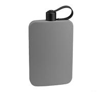 Honseadek Flasque en acier inoxydable de 500 ml, pour whisky et liqueur, pour homme, camping, design anti-fuite, bouteille portable compacte, pour les fêtes en plein air (gris)