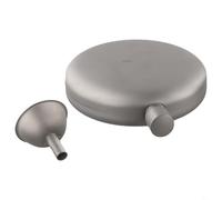 Honseadek Flasque Ti60 de 170 ml avec entonnoir pour camping, randonnée, voyage, légère, anti-fuite, résistante, argenté (lot de 1)