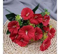 Honseadek Fleurs artificielles de gloire du matin et trompette, décoration florale réaliste en soie pour la maison et le bureau, fleurs simulées résistantes à la décoloration pour intérieur élégant