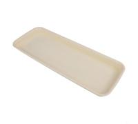 Honseadek For Indir - Soucoupe rectangulaire en résine pour pots de fleurs - Protection du jardin - Collecteur d'eau - Beige marron (beige, XL)