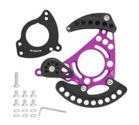 Honseadek Format léger compatible avec les vélos 32t-38t Bb 68/73 mm DH Iscg03 Iscg05 en alliage d'aluminium et nylon CNC Mountain pour VTT à disque unique (violet)