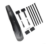 Honseadek Garde-boue avant et arrière de montagne pour roues de 61 à 73,6 cm avec système de libération rapide, design rétractable de couleur noire, polypropylène durable + PET (avant uniquement)