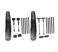 Honseadek Garde-boue avant et arrière pour vélo pour roues de 61 à 73,6 cm avec système de libération rapide, design rétractable de couleur noire, polypropylène durable + PET (avant + arrière)