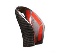 Honseadek Garniture de pommeau de levier de vitesse pour XC60 S60 V40 S80 2013 2017, style fibre de carbone ABS, offre une résistance aux rayures et un look intérieur sportif (fibre de carbone noire)