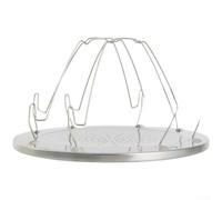 Honseadek Grille à pain ronde en acier inoxydable