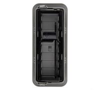 Honseadek Grille d'aération de toit pour Lexus LX570 2008-2015, Land Cruiser 200 et Prado - OEM 88570-60141 88570-60151 - Pièce de rechange en plastique gris/beige (gris)