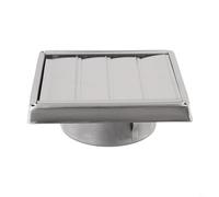 Honseadek Grille d'aération en acier inoxydable de 10,2 cm, 12,2 cm, avec persienne anti-retour, pour salle de bain, utilisation en intérieur et extérieur (125 mm)