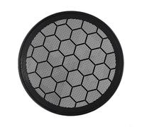Honseadek Grille de protection pour haut-parleur de portière de voiture noire - Garniture intérieure en plastique - Panneau en maille - Protection du système audio du véhicule