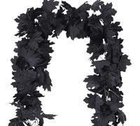 Honseadek Guirlande de feuilles d'érable artificielles pour Halloween, 1,8 m, guirlande de feuillage artificiel pour maison, jardin, fêtes de mariage