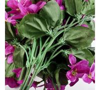 Honseadek Guirlande de fleurs de lierre artificielles en soie à suspendre pour décoration de mariage, maison, intérieur ou extérieur, plante artificielle blanche pour escalier (fuchsia)