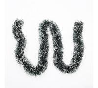 Honseadek Guirlande de Noël blanche foncée de 2 m pour décorations festives, décoration artificielle scintillante pour arbres de Noël, cheminées, rampes d'escalier