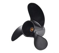 Honseadek Hélice hors-bord en aluminium de 19,8 x 20,3 cm, 3 lames, 12 dents, rotation à droite, pas de 20,3 cm pièce de rechange pour moteur de bateau